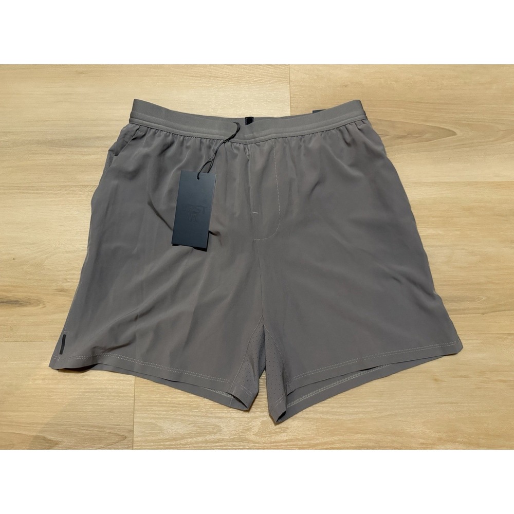 VRST Men's Size Small 7" Accelerate Lined Short in Silver Shadow Gray